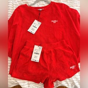 Zara Malibu Terry Cloth Set - S